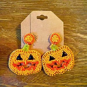 New! Pumpkin earrings NWT